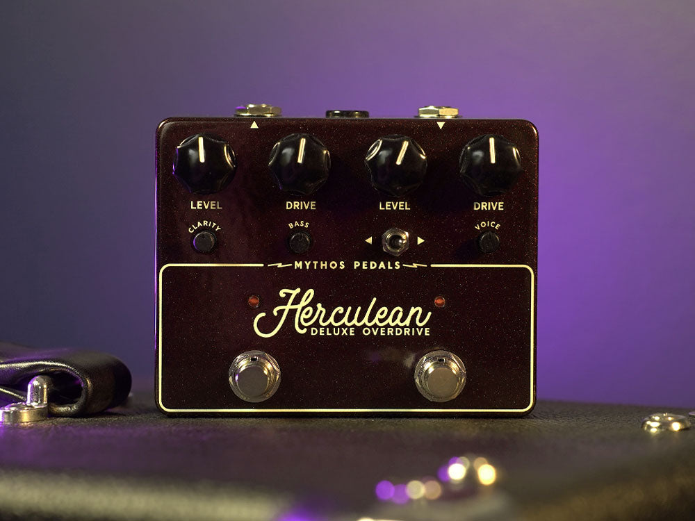 Mythos Herculean Deluxe Overdrive, pedal doble combinando un